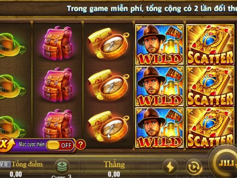 Slot game chủ đề phiêu lưu