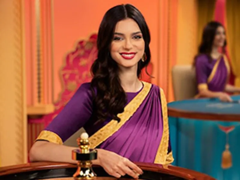 Roulette trực tiếp với bánh xe quay